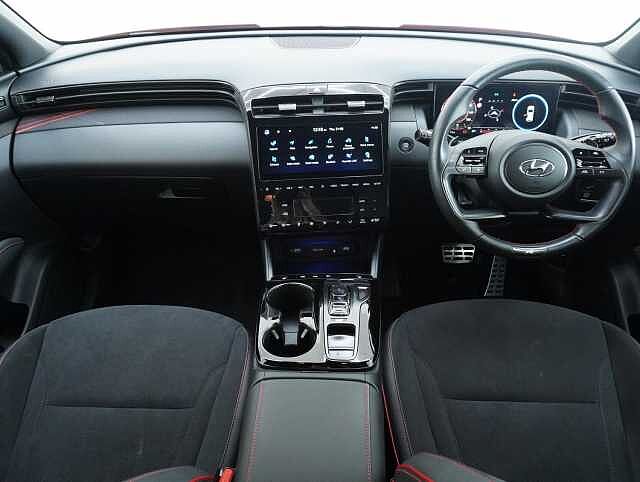 Hyundai TUCSON 1.6 h T-GDi N Line SUV 5dr Petrol Hybrid Auto Euro 6 (s/s) (230 ps) Engine Red