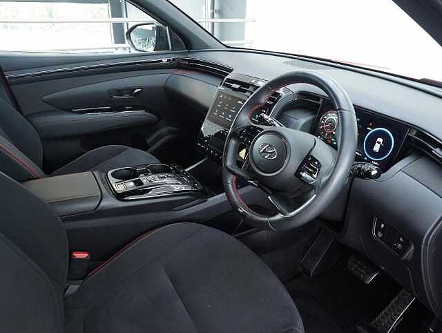 Hyundai TUCSON 1.6 h T-GDi N Line SUV 5dr Petrol Hybrid Auto Euro 6 (s/s) (230 ps) Engine Red