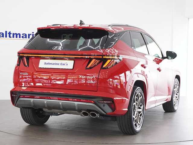 Hyundai TUCSON 1.6 h T-GDi N Line SUV 5dr Petrol Hybrid Auto Euro 6 (s/s) (230 ps) Engine Red