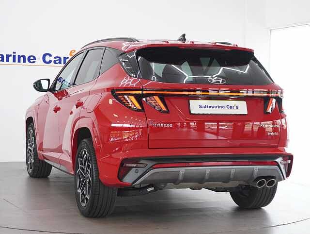 Hyundai TUCSON 1.6 h T-GDi N Line SUV 5dr Petrol Hybrid Auto Euro 6 (s/s) (230 ps) Engine Red
