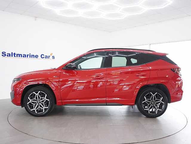 Hyundai TUCSON 1.6 h T-GDi N Line SUV 5dr Petrol Hybrid Auto Euro 6 (s/s) (230 ps) Engine Red