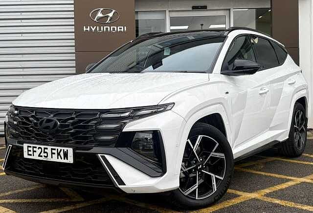 Hyundai TUCSON 1.6 T-GDi 13.8kWh N Line S Auto Euro 6 (s/s) 5dr White
