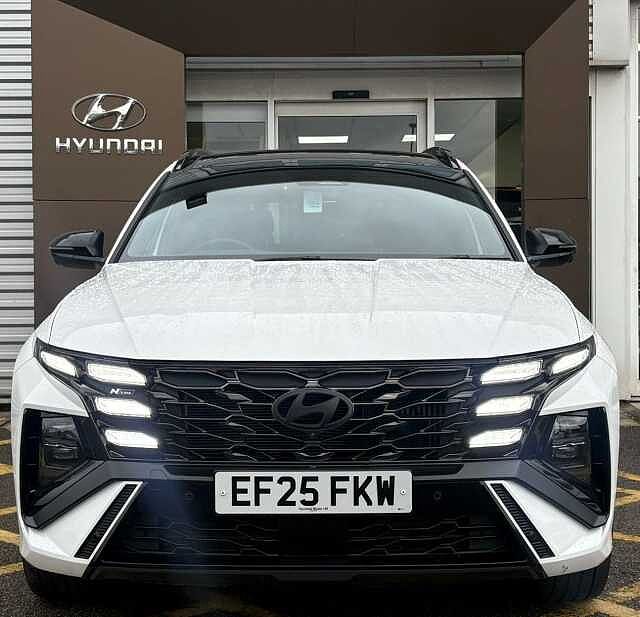 Hyundai TUCSON 1.6 T-GDi 13.8kWh N Line S Auto Euro 6 (s/s) 5dr White
