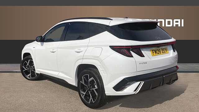 Hyundai TUCSON 1.6T Hybrid N Line 5dr Auto Hybrid Estate Pearl - Serenity White