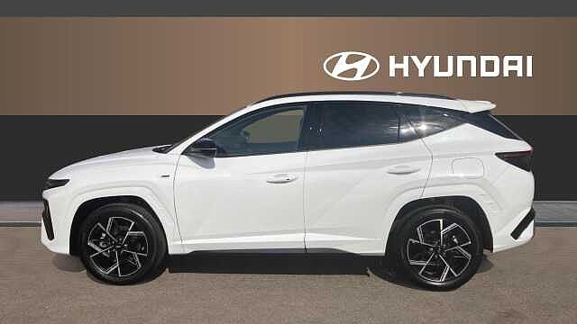 Hyundai TUCSON 1.6T Hybrid N Line 5dr Auto Hybrid Estate Pearl - Serenity White
