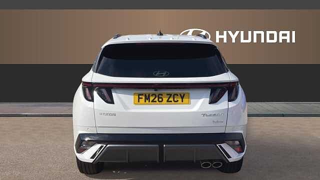 Hyundai TUCSON 1.6T Hybrid N Line 5dr Auto Hybrid Estate Pearl - Serenity White