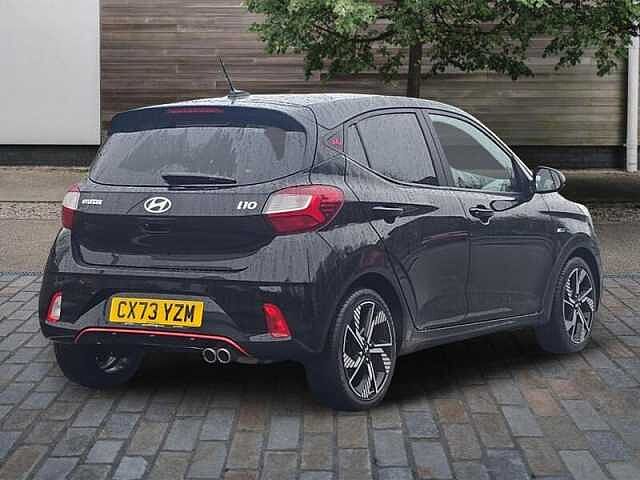 Hyundai I10 1.0 T-GDi N Line Hatchback 5dr Petrol Manual Euro 6 (s/s) (100 ps) Black