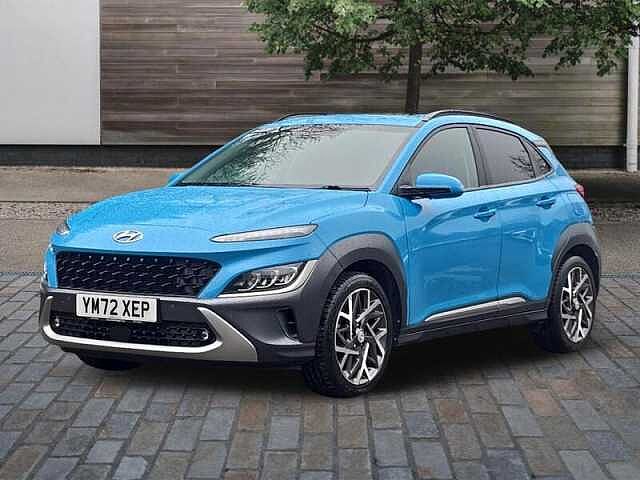 Hyundai KONA 1.6 h-GDi Ultimate SUV 5dr Petrol Hybrid DCT Euro 6 (s/s) (141 ps) Blue