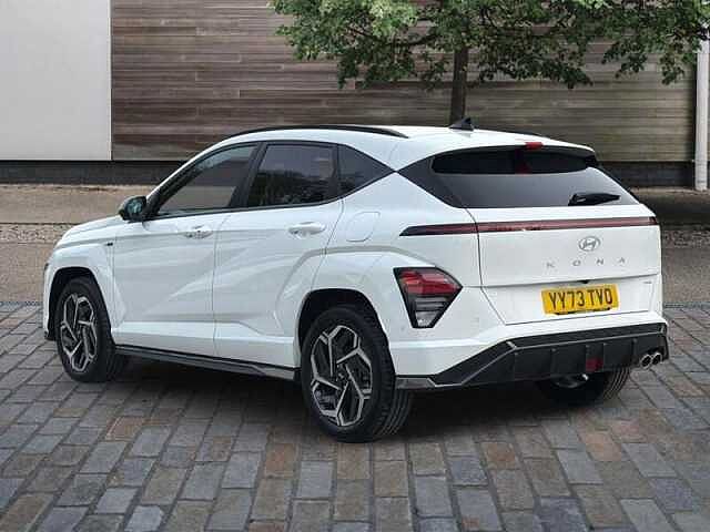 Hyundai KONA 1.6 h-GDi N Line S SUV 5dr Petrol Hybrid DCT Euro 6 (s/s) (141 ps) White