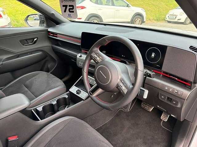 Hyundai KONA 1.6 h-GDi N Line S SUV 5dr Petrol Hybrid DCT Euro 6 (s/s) (141 ps) White