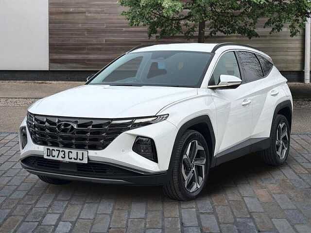 Hyundai TUCSON 1.6 h T-GDi Premium SUV 5dr Petrol Hybrid Auto Euro 6 (s/s) (230 ps) White