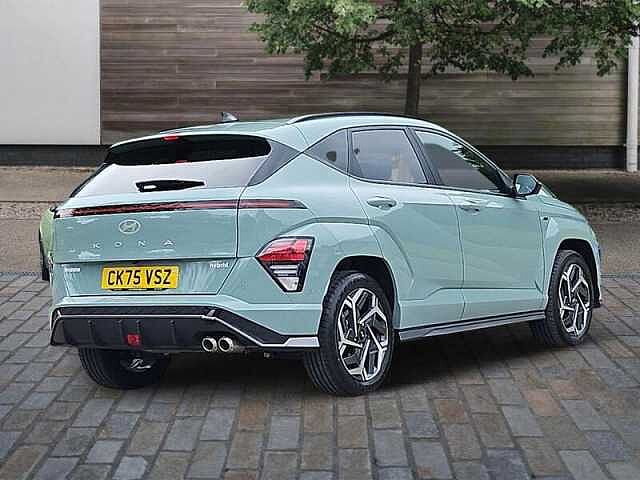 Hyundai KONA 1.6 h-GDi N Line S SUV 5dr Petrol Hybrid DCT Euro 6 (s/s) (138 ps) Green