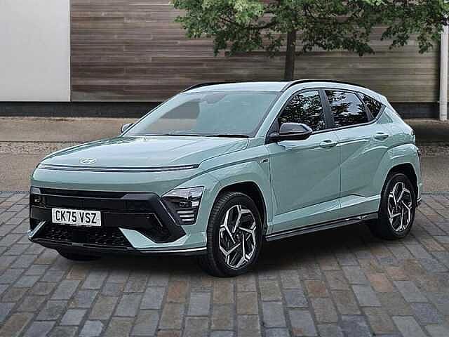 Hyundai KONA 1.6 h-GDi N Line S SUV 5dr Petrol Hybrid DCT Euro 6 (s/s) (138 ps) Green