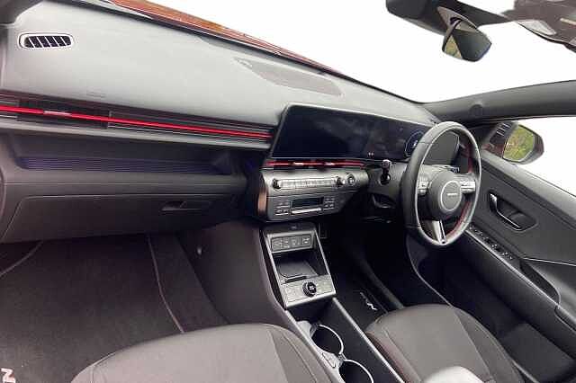 Hyundai KONA 1.6 h-GDi N Line SUV 5dr Petrol Hybrid DCT Euro 6 (s/s) (141 ps) Red