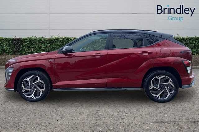 Hyundai KONA 1.6 h-GDi N Line SUV 5dr Petrol Hybrid DCT Euro 6 (s/s) (141 ps) Red