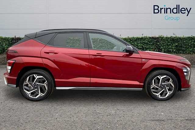 Hyundai KONA 1.6 h-GDi N Line SUV 5dr Petrol Hybrid DCT Euro 6 (s/s) (141 ps) Red