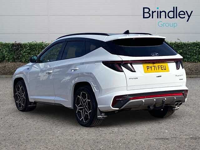 Hyundai TUCSON 1.6 h T-GDi N Line S SUV 5dr Petrol Hybrid Auto Euro 6 (s/s) (230 ps) White