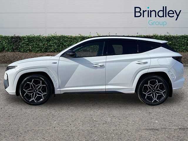 Hyundai TUCSON 1.6 h T-GDi N Line S SUV 5dr Petrol Hybrid Auto Euro 6 (s/s) (230 ps) White