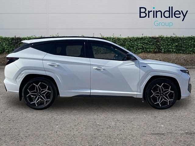 Hyundai TUCSON 1.6 h T-GDi N Line S SUV 5dr Petrol Hybrid Auto Euro 6 (s/s) (230 ps) White