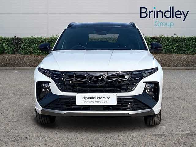 Hyundai TUCSON 1.6 h T-GDi N Line S SUV 5dr Petrol Hybrid Auto Euro 6 (s/s) (230 ps) White
