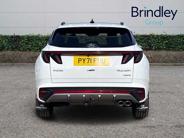 Hyundai TUCSON 1.6 h T-GDi N Line S SUV 5dr Petrol Hybrid Auto Euro 6 (s/s) (230 ps) White