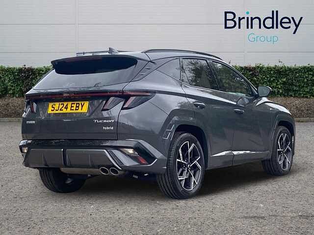 Hyundai TUCSON 1.6 T-GDi N Line S SUV 5dr Petrol Hybrid Auto Euro 6 (s/s) (215 ps) Grey
