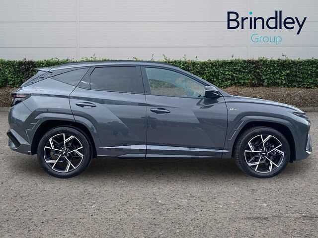 Hyundai TUCSON 1.6 T-GDi N Line S SUV 5dr Petrol Hybrid Auto Euro 6 (s/s) (215 ps) Grey