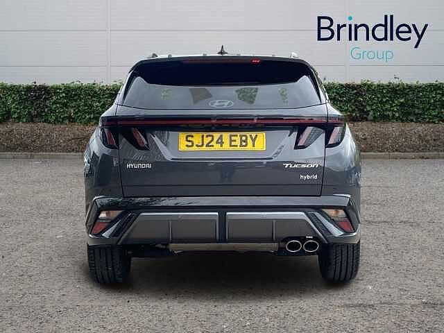 Hyundai TUCSON 1.6 T-GDi N Line S SUV 5dr Petrol Hybrid Auto Euro 6 (s/s) (215 ps) Grey