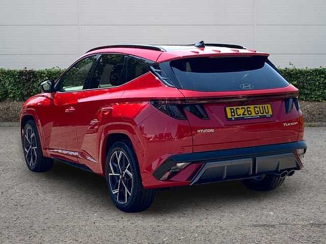 Hyundai TUCSON 1.6 T-GDi N Line S SUV 5dr Petrol Manual Euro 6 (s/s) (160 ps) Engine Red