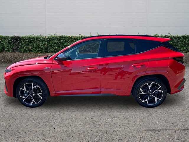 Hyundai TUCSON 1.6 T-GDi N Line S SUV 5dr Petrol Manual Euro 6 (s/s) (160 ps) Engine Red