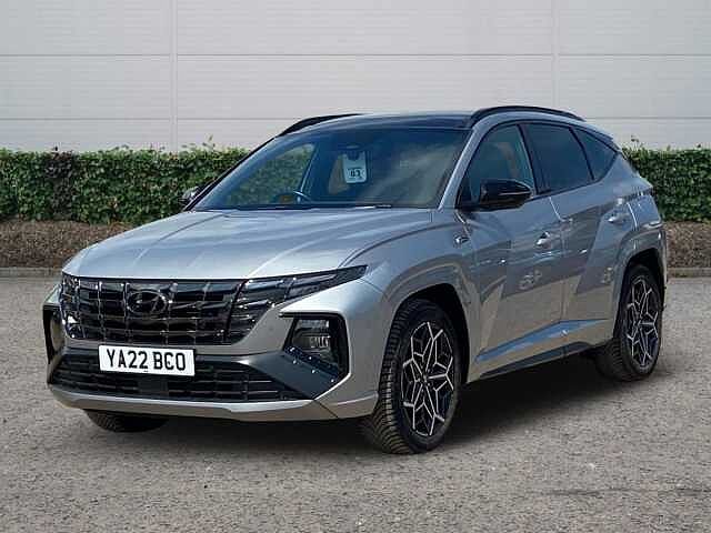 Hyundai TUCSON 1.6 h T-GDi N Line S SUV 5dr Petrol Hybrid Auto Euro 6 (s/s) (230 ps) Shimmering Silver