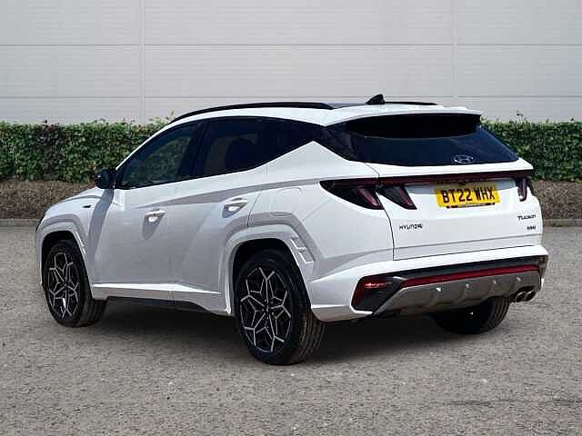 Hyundai TUCSON 1.6 h T-GDi N Line S SUV 5dr Petrol Hybrid Auto Euro 6 (s/s) (230 ps) Atlas White