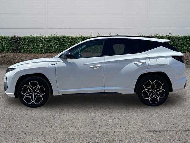 Hyundai TUCSON 1.6 h T-GDi N Line S SUV 5dr Petrol Hybrid Auto Euro 6 (s/s) (230 ps) Atlas White