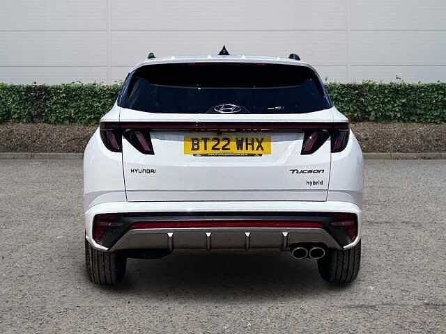 Hyundai TUCSON 1.6 h T-GDi N Line S SUV 5dr Petrol Hybrid Auto Euro 6 (s/s) (230 ps) Atlas White