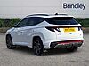 Hyundai TUCSON 1.6 h T-GDi N Line S SUV 5dr Petrol Hybrid Auto Euro 6 (s/s) (230 ps) White
