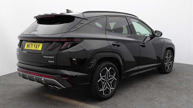 Hyundai TUCSON 1.6 h T-GDi N Line S SUV 5dr Petrol Hybrid Auto Euro 6 (s/s) (230 ps) Black