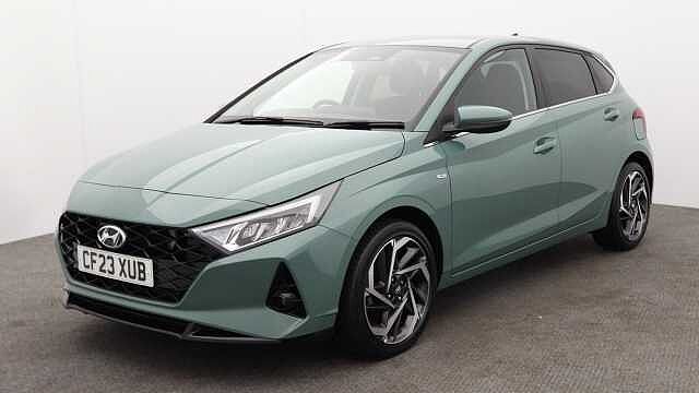 Hyundai I20 1.0 T-GDi MHEV Premium Hatchback 5dr Petrol Hybrid Manual Euro 6 (s/s) (100 ps) Green