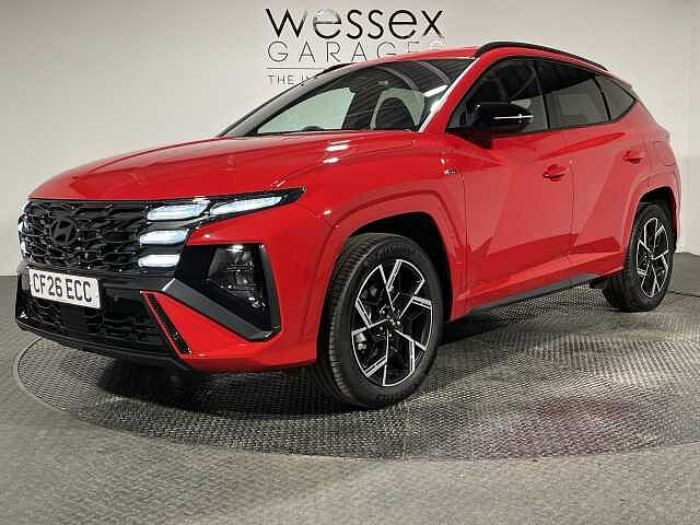 Hyundai TUCSON 1.6T 239 Hybrid N Line 5dr Auto Red