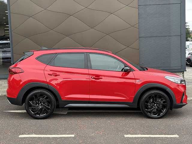 Hyundai TUCSON N Line 1.6 CRDI MHEV 48V Engine Red