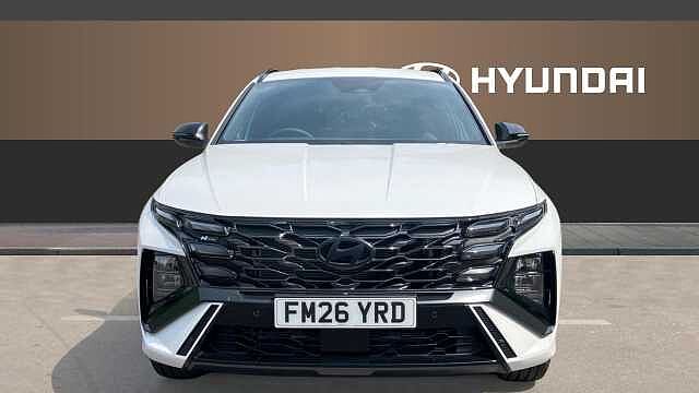 Hyundai TUCSON 1.6T 239 Hybrid N Line 5dr Auto Hybrid Estate Pearl - Serenity White
