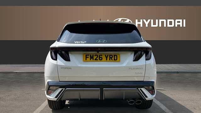 Hyundai TUCSON 1.6T 239 Hybrid N Line 5dr Auto Hybrid Estate Pearl - Serenity White