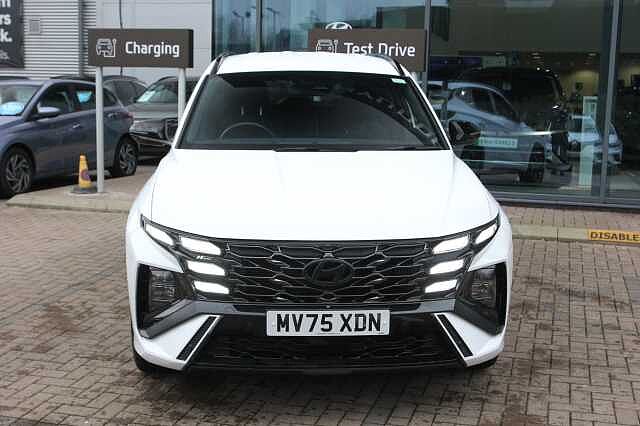 Hyundai TUCSON 1.6T Hybrid N Line 5dr Auto White