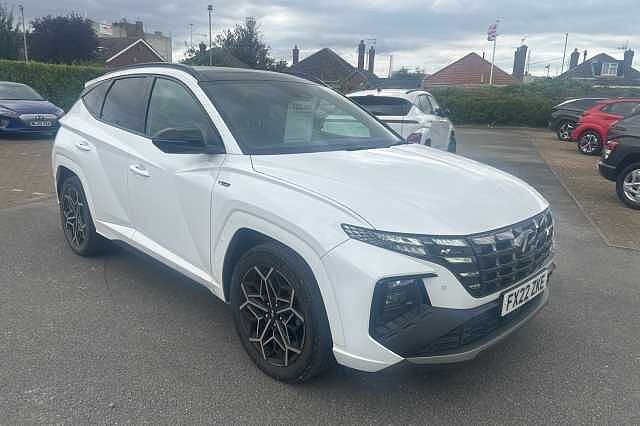 Hyundai TUCSON 1.6 TGDi Hybrid 230 N Line S 5dr 2WD Auto White