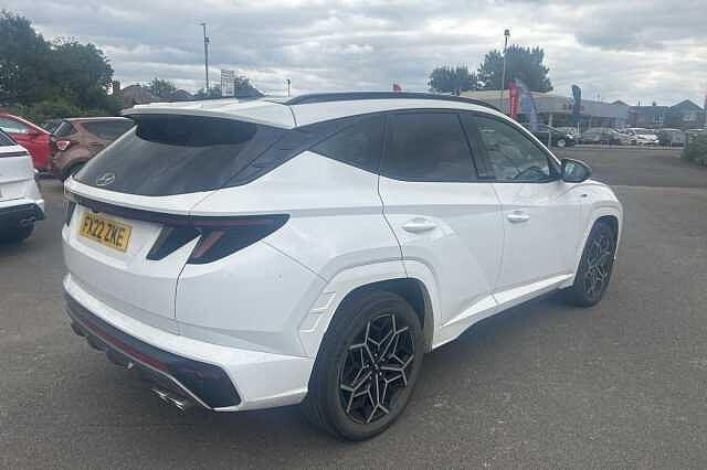 Hyundai TUCSON 1.6 TGDi Hybrid 230 N Line S 5dr 2WD Auto White