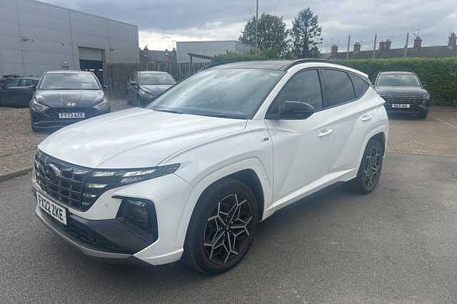 Hyundai TUCSON 1.6 TGDi Hybrid 230 N Line S 5dr 2WD Auto White