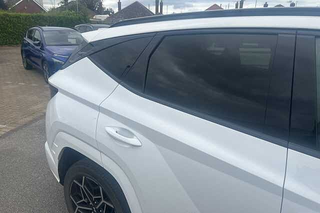 Hyundai TUCSON 1.6 TGDi Hybrid 230 N Line S 5dr 2WD Auto White