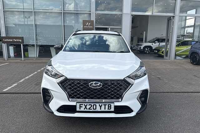 Hyundai TUCSON 1.6 TGDi 177 N Line 5dr 2WD White