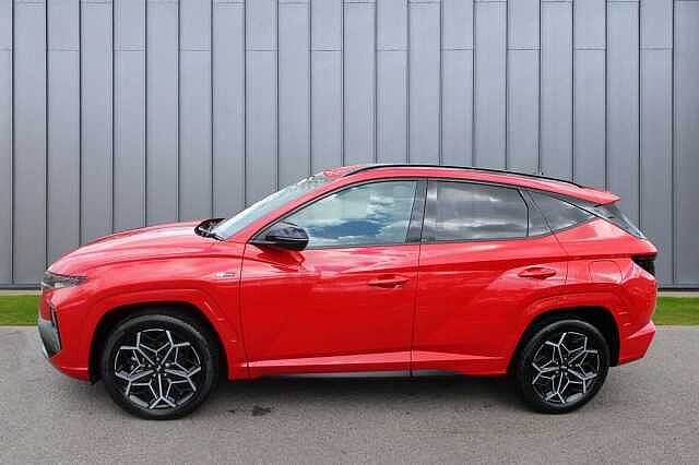 Hyundai TUCSON 1.6 T-GDi 13.8kWh N Line Auto 4WD Euro 6 (s/s) 5dr Red