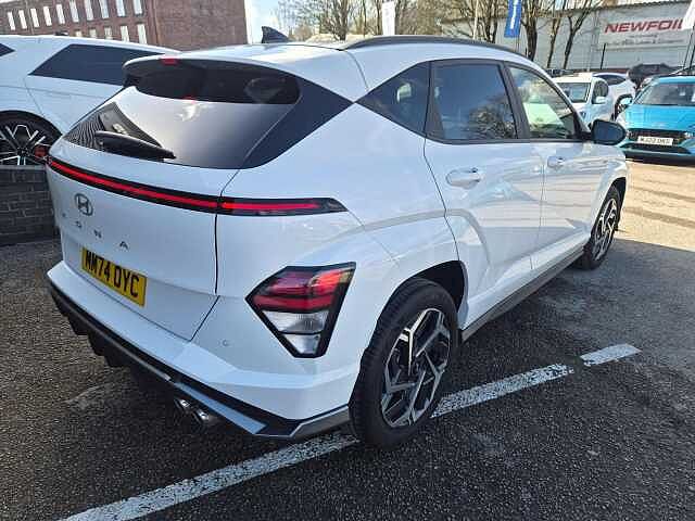 Hyundai KONA 1.6 T-GDi N Line SUV 5dr Petrol DCT Euro 6 (s/s) (138 ps) White