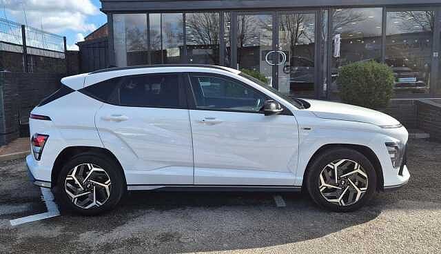 Hyundai KONA 1.6 T-GDi N Line SUV 5dr Petrol DCT Euro 6 (s/s) (138 ps) White